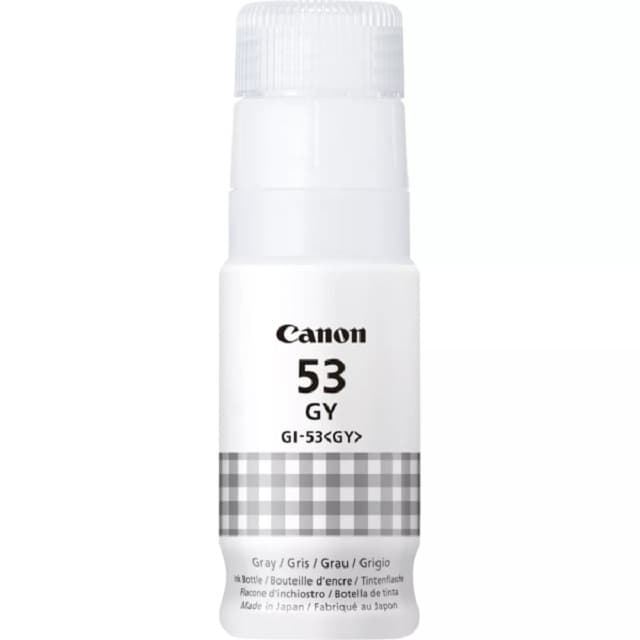 Botella tinta Canon GI-53 gris - Imagen 1