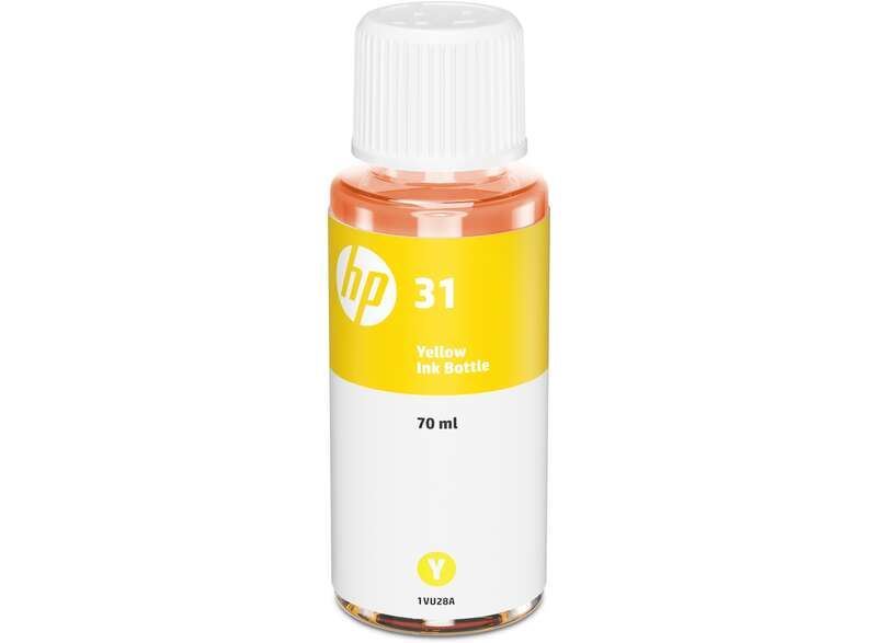 Botella tinta HP 31 amarillo 70 ml - Imagen 1