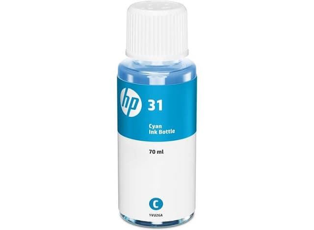 Botella tinta HP 31 cian - Imagen 1