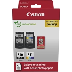 CANON PG510 + CL511 MULTIPACK - Imagen 1