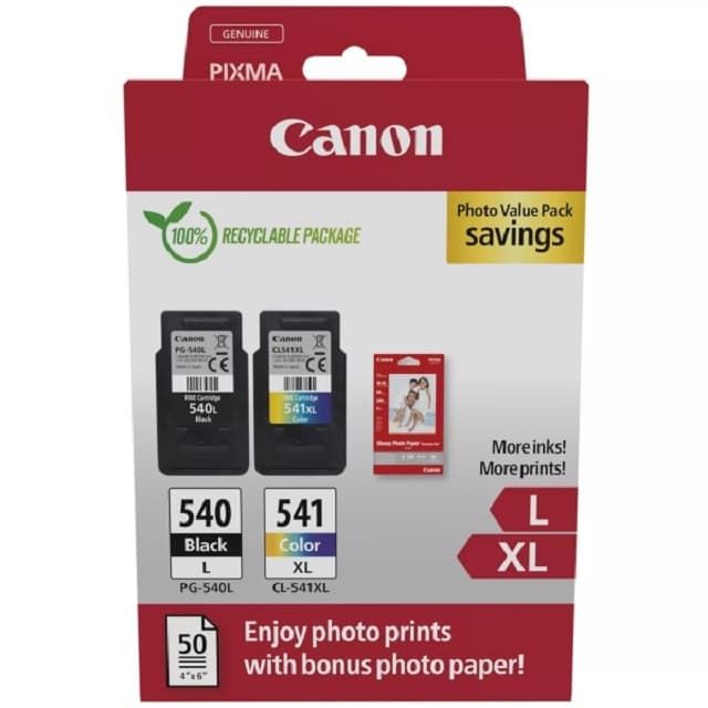 CANON PG540L + CL541XL MULTIPACK - Imagen 1
