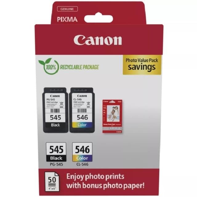 CANON PG545 + CL546 MULTIPACK - Imagen 1