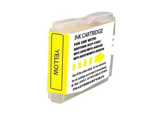 Cartucho compatible LC970 / LC1000 amarillo - Imagen 1