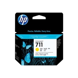 HP 711 AMARILLO PACK DE 3 UNIDADES - Imagen 1