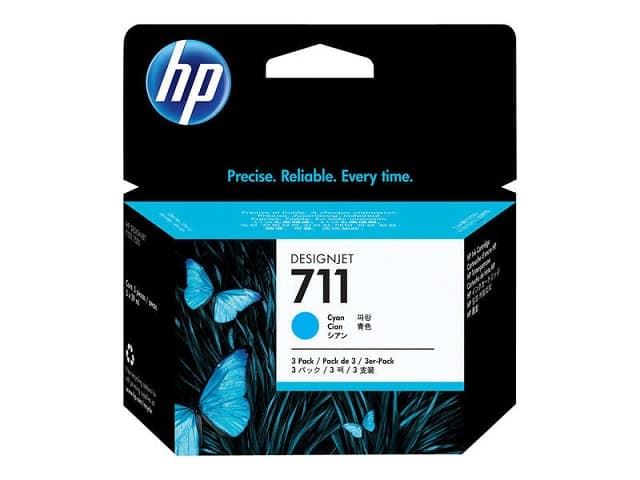 HP 711 CIAN PACK DE 3 UNIDADES - Imagen 1