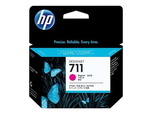HP 711 MAGENTA PACK DE 3 UNIDADES - Imagen 1