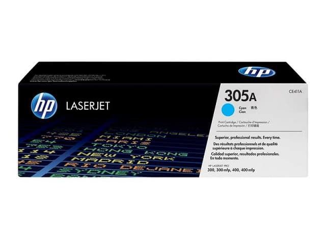 Tóner HP CE411A (305A) cian 2.600 copias - Imagen 1