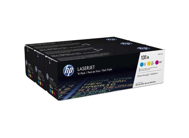 Tóner HP CF211A - CF212A - CF213A (131A) 3 colores 1.800 copias - Imagen 1