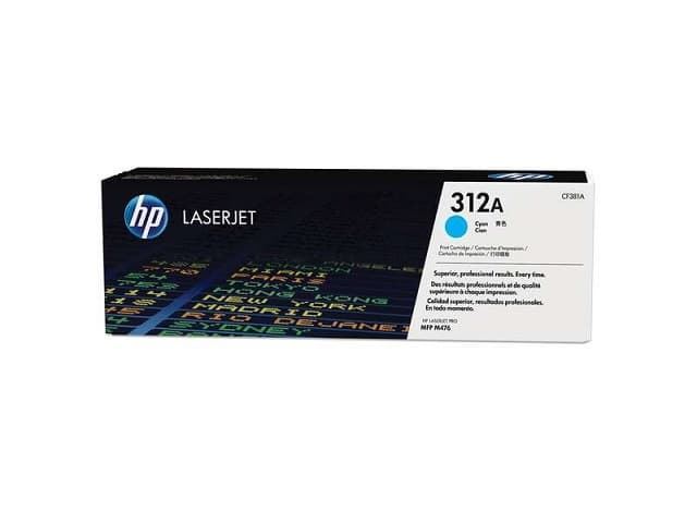 Tóner HP CF381A (312A) cian 2.700 copias - Imagen 1