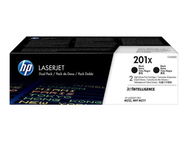 Tóner HP CF400X negro pack 2 unidades (201X) 5.600 copias - Imagen 1