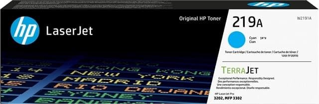 Tóner HP W2191A (219A) cian 1.200 copias - Imagen 1