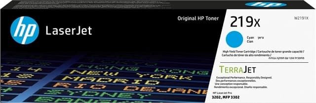 Tóner HP W2191X (219X) cian 2.500 copias - Imagen 1