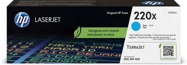 Tóner HP W2201X (220X) cian 5.500 copias - Imagen 1