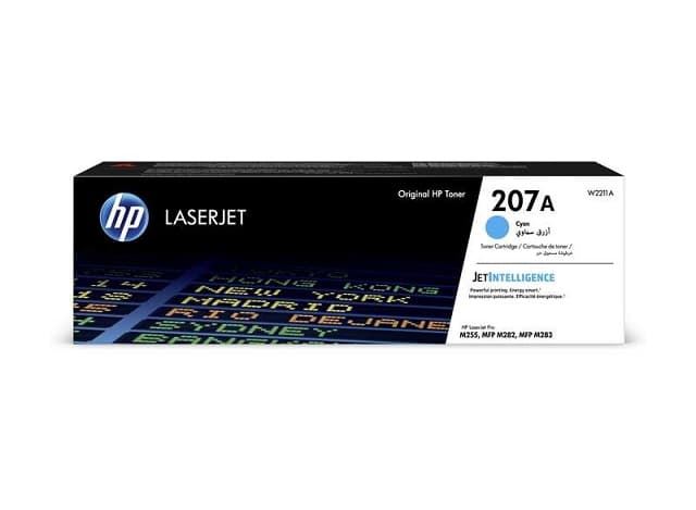 Tóner HP W2211A (207A) cian 1.350 copias - Imagen 1